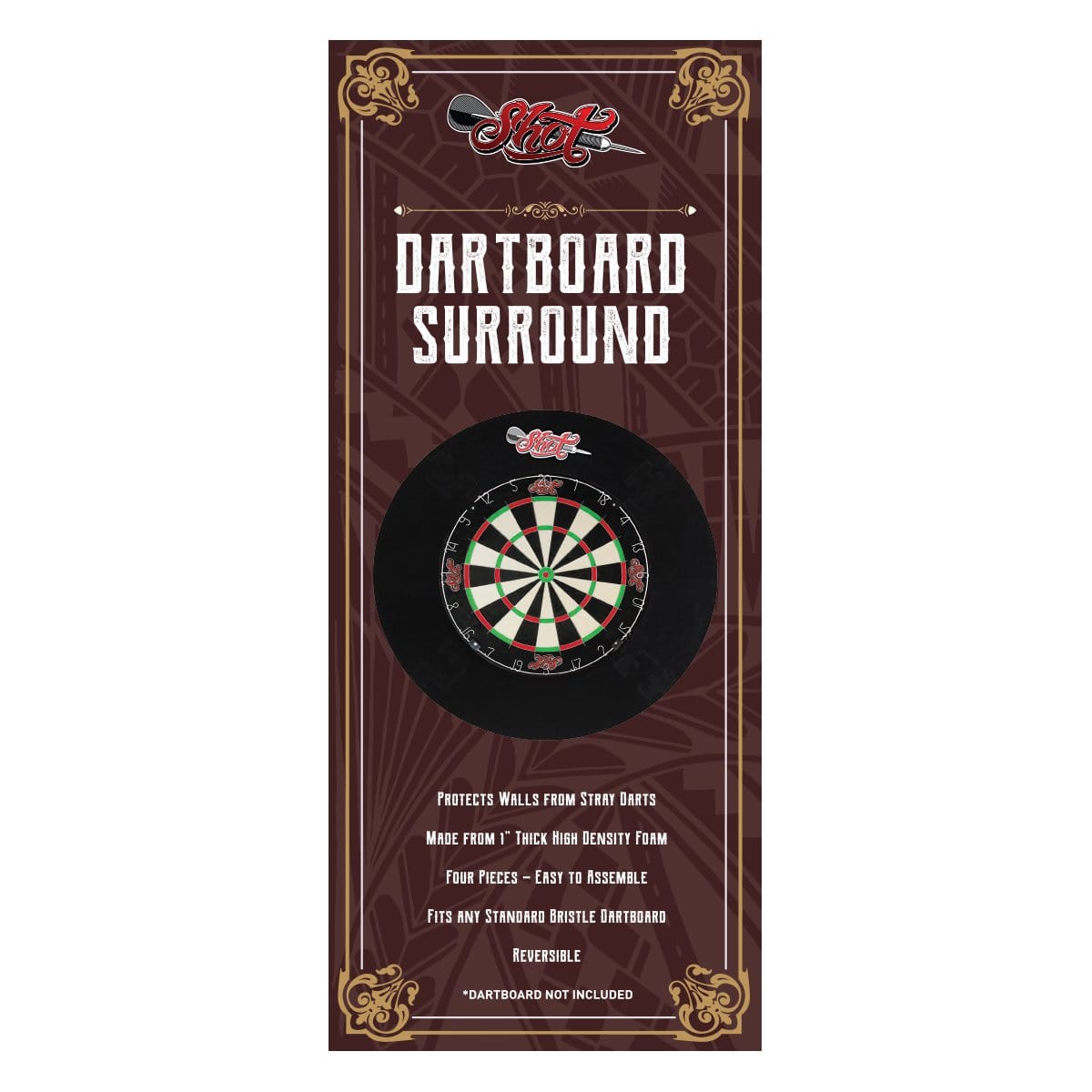 Shot Darts Dartboard Surround - 4 Piece