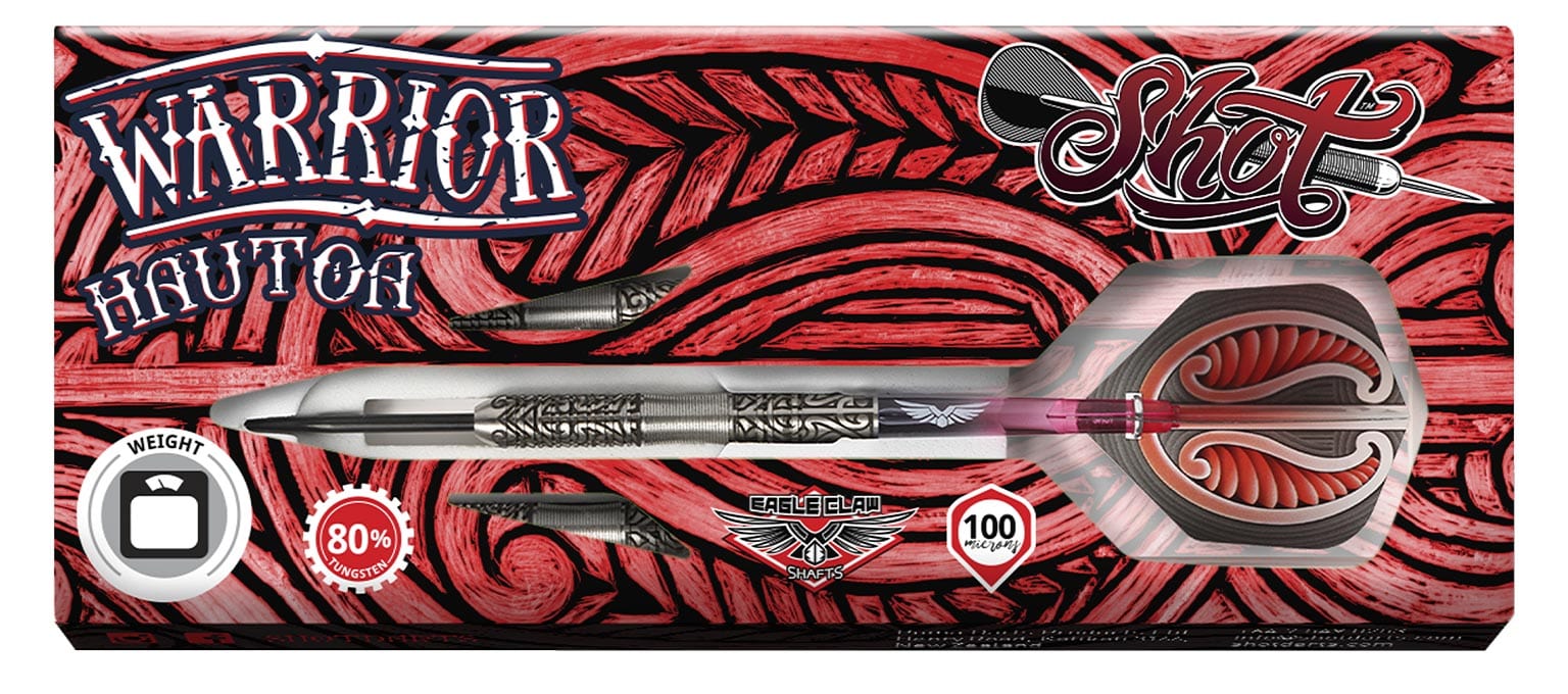 Warrior Hautoa Steel Tip Dart Set-80% Tungsten - shot-darts