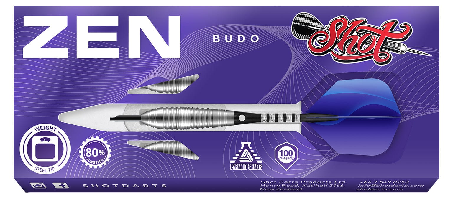 Zen Budo Steel Tip Dart Set-80%-Tungsten-