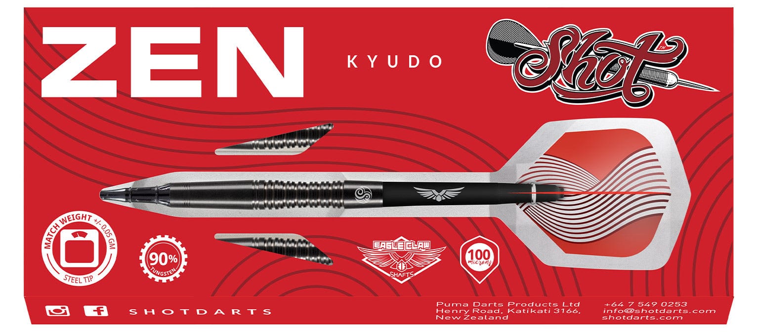 Zen Kyudo Soft Tip Dart Set-90% Tungsten Barrels