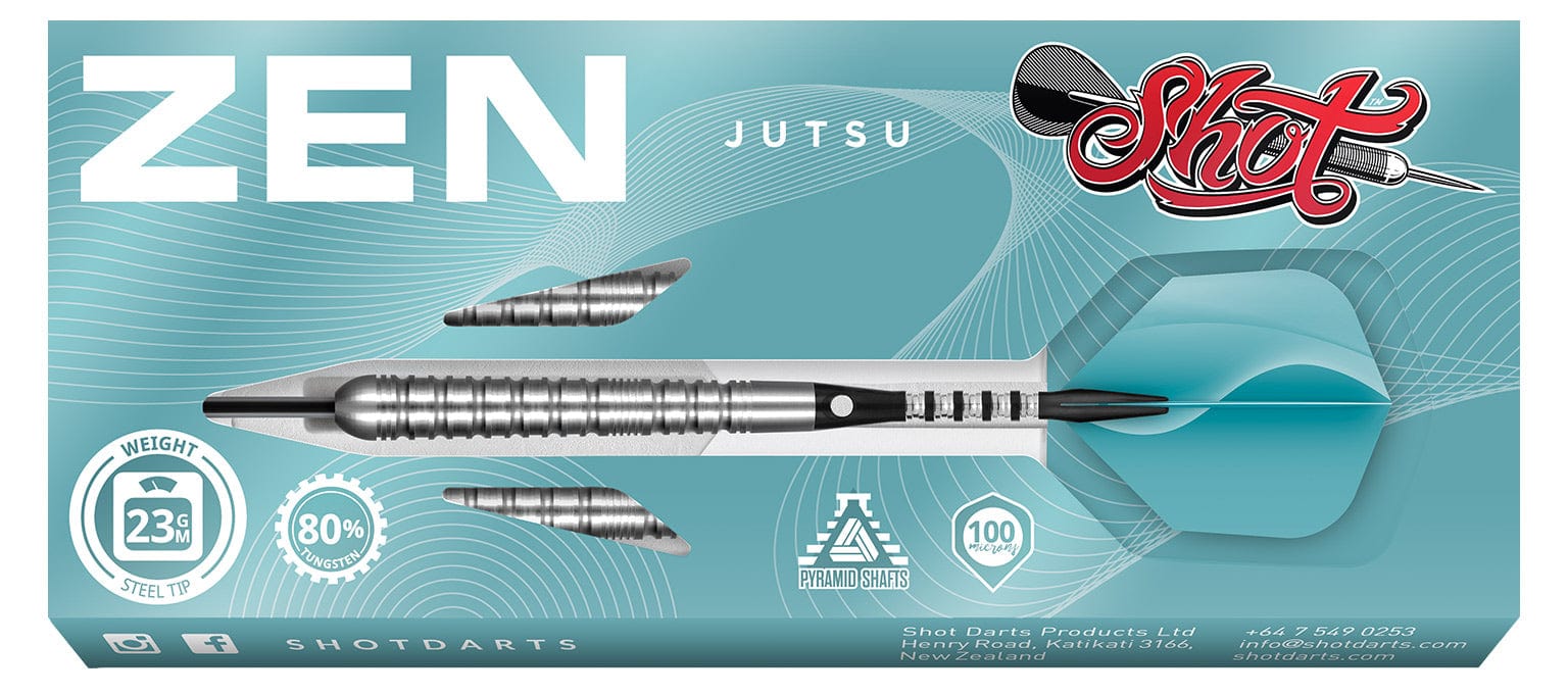 Zen Jutsu Steel Tip Dart Set-80% Tungsten-