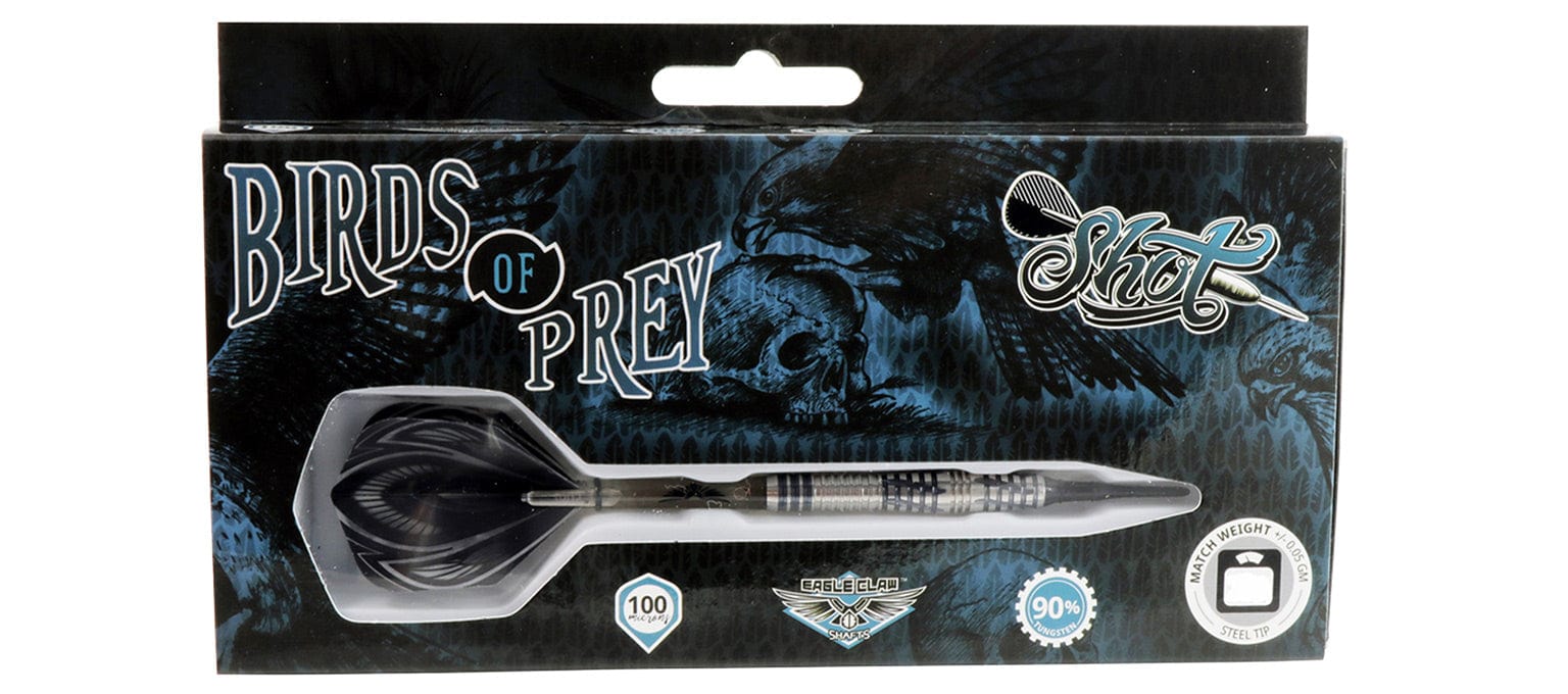 Birds of Prey Falcon Soft Tip Dart Set-90% Tungsten Barrels - shot-darts