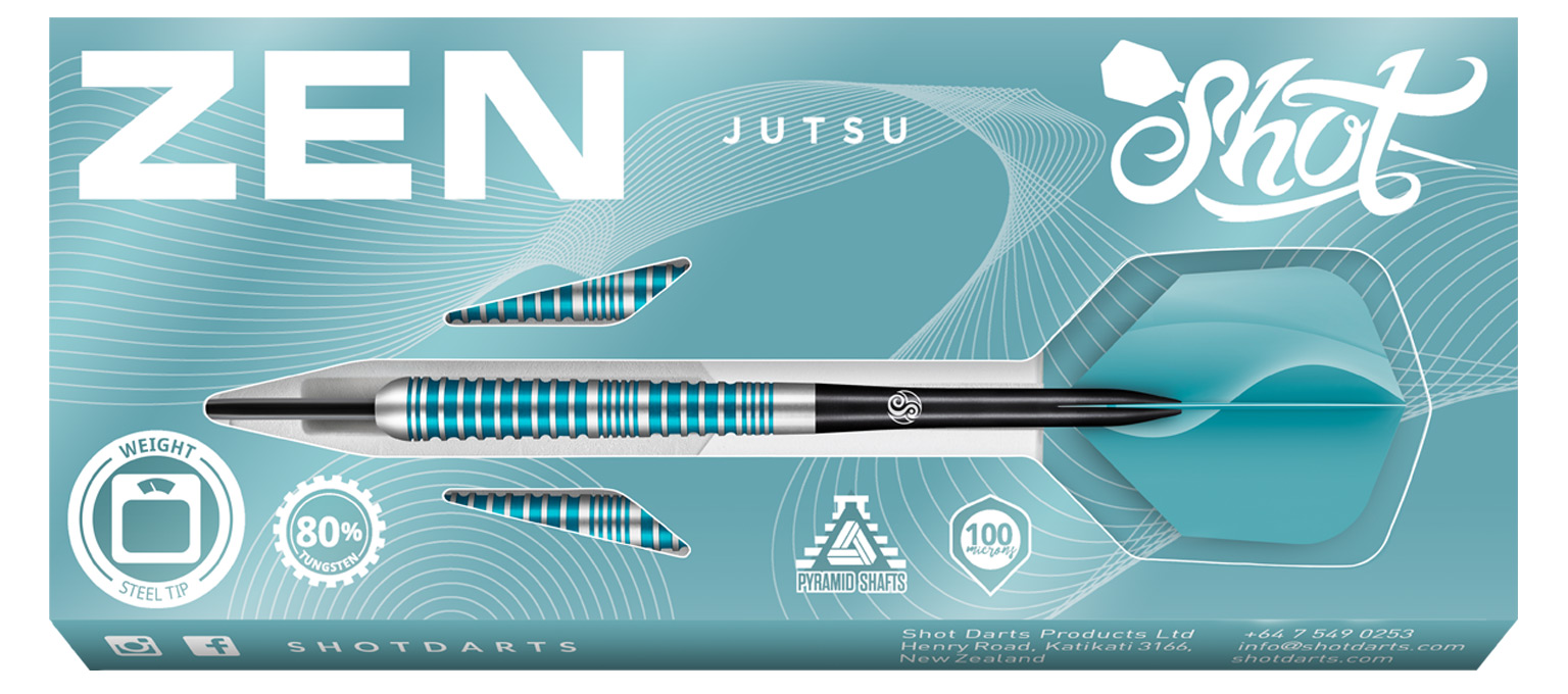 Zen Jutsu Steel Tip Dart Set-80% Tungsten-