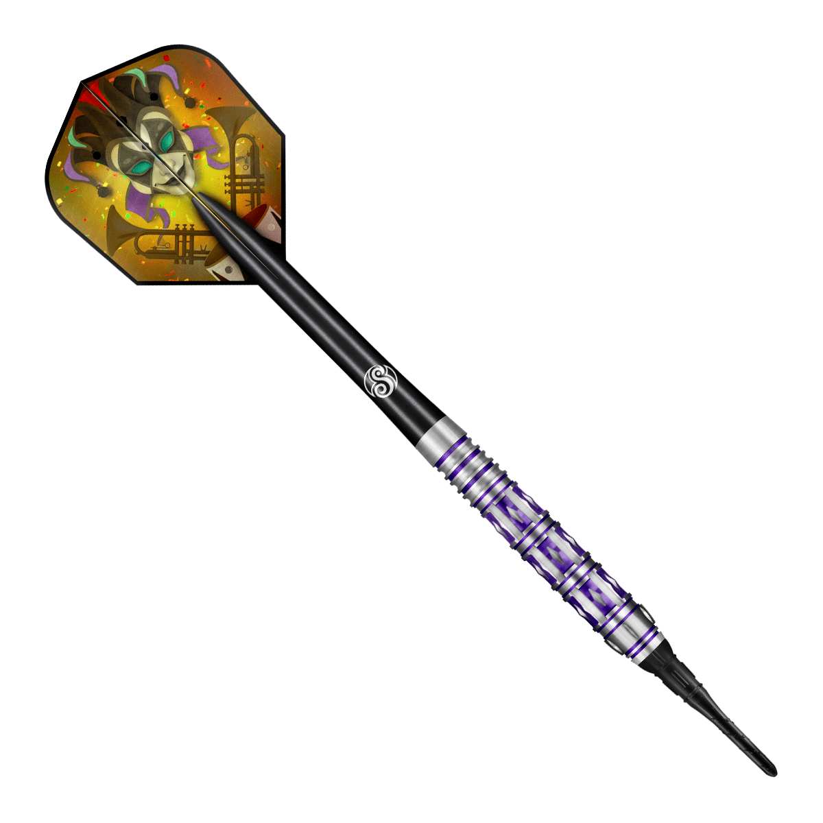 Americana Mardi Gras Soft Tip Dart Set-80% Tungsten Barrels